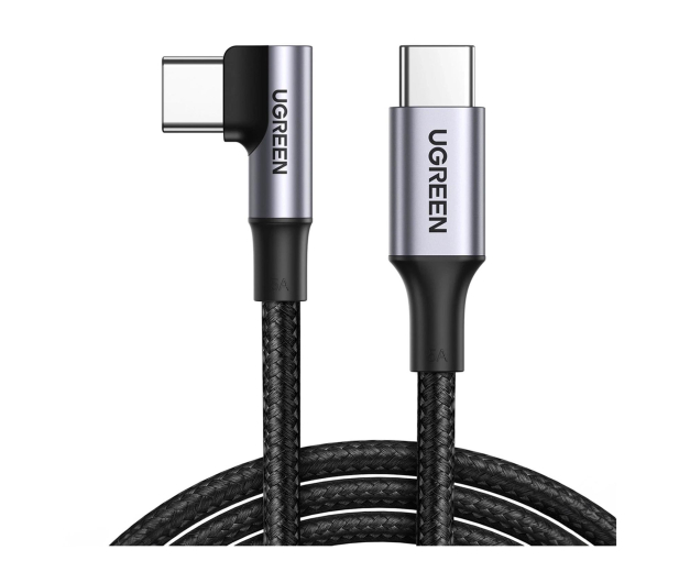 UGREEN Kabel USB-C do USB-C kątowy US334 5A PD 100W 2m czarny - 1489149 - zdjęcie 2